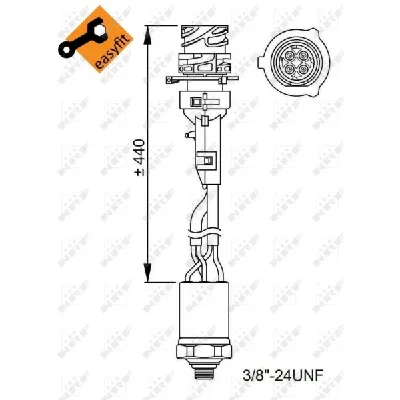 Prekidač pritiska, klima uređaj NRF NRF 38950 IC-D115B2