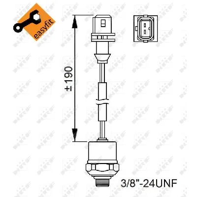 Prekidač pritiska, klima uređaj NRF NRF 38951 IC-D115B3