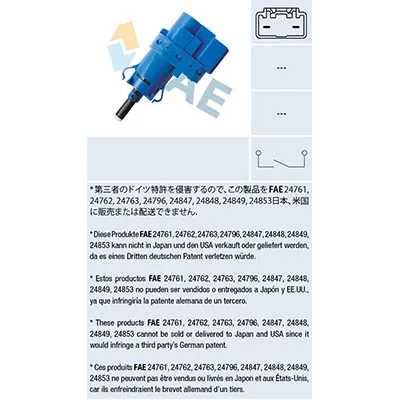 Prekidač za stop-svetlo FAE FAE24853 IC-E3D442