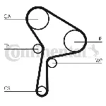 Pumpa za vodu + komplet zupčastog kaiša CONTI CT 1025 WP2 IC-C727BB