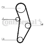 Pumpa za vodu + komplet zupčastog kaiša CONTI CT 1049 WP1 IC-BACDF2