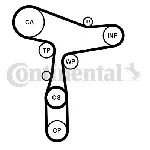 Pumpa za vodu + komplet zupčastog kaiša CONTI CT 1168 WP8 PRO IC-G0QBIX