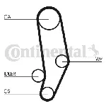 Pumpa za vodu + komplet zupčastog kaiša CONTI CT 704 WP1 IC-B0C2B2