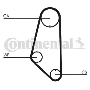 Pumpa za vodu + komplet zupčastog kaiša CONTI CT 732 WP1 IC-B05440