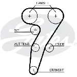 Pumpa za vodu + komplet zupčastog kaiša GATES GATKP15653XS IC-E4D255