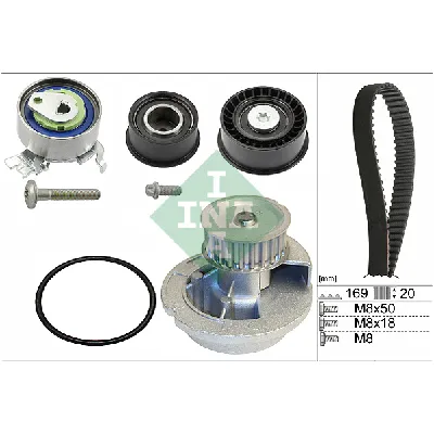 Pumpa za vodu + komplet zupčastog kaiša INA 530 0078 31 IC-BC45B8