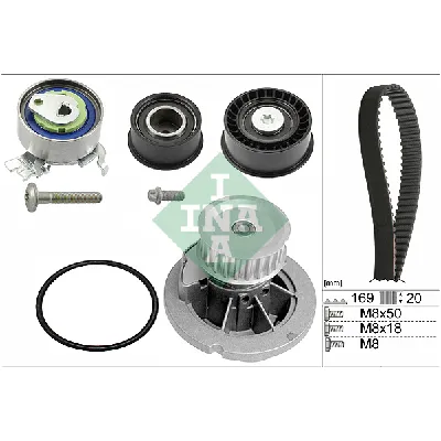 Pumpa za vodu + komplet zupčastog kaiša INA 530 0078 32 IC-BC45B9