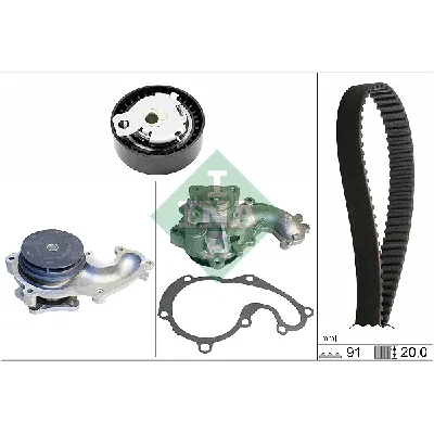 Pumpa za vodu + komplet zupčastog kaiša INA 530 0142 30 IC-G0QH0H