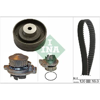 Pumpa za vodu + komplet zupčastog kaiša INA 530 0151 30 IC-E1CDDE