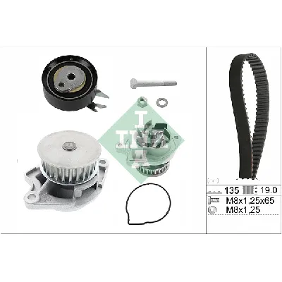 Pumpa za vodu + komplet zupčastog kaiša INA 530 0166 31 IC-BC45C4
