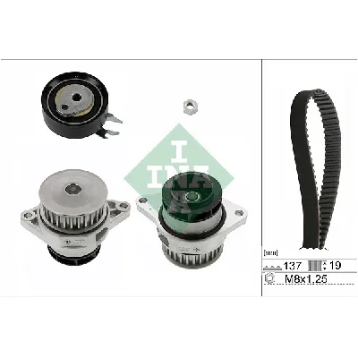 Pumpa za vodu + komplet zupčastog kaiša INA 530 0167 30 IC-C0EDA4