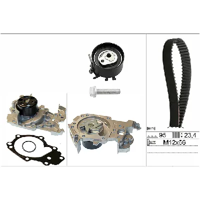 Pumpa za vodu + komplet zupčastog kaiša INA 530 0195 30 IC-BC45CB