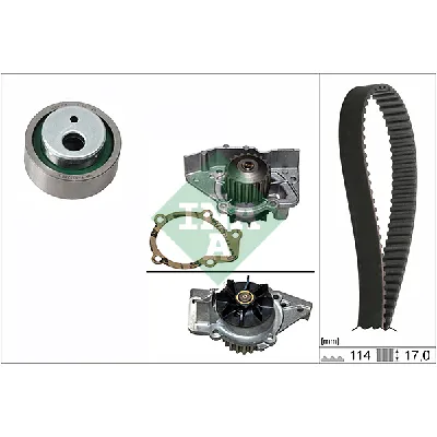 Pumpa za vodu + komplet zupčastog kaiša INA 530 0258 31 IC-E28054