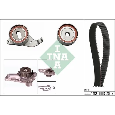 Pumpa za vodu + komplet zupčastog kaiša INA 530 0268 30 IC-E1CDE1