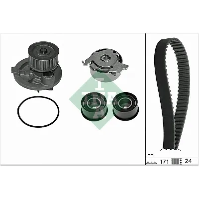 Pumpa za vodu + komplet zupčastog kaiša INA 530 0358 31 IC-D946D1