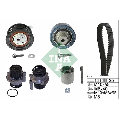 Pumpa za vodu + komplet zupčastog kaiša INA 530 0361 30 IC-D995C0