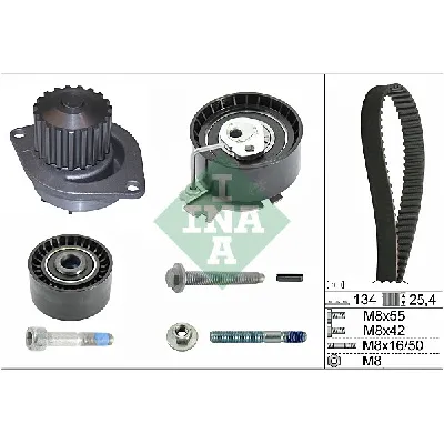 Pumpa za vodu + komplet zupčastog kaiša INA 530 0379 30 IC-C35C4E
