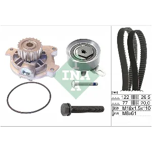 Pumpa za vodu + komplet zupčastog kaiša INA 530 0406 30 IC-D2FCCB