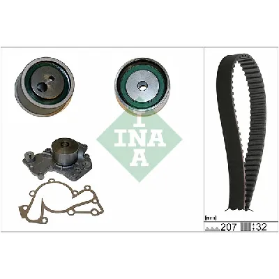 Pumpa za vodu + komplet zupčastog kaiša INA 530 0430 30 IC-E309CB