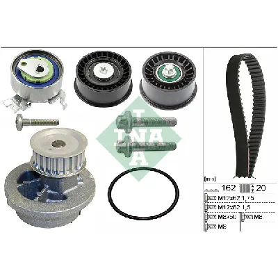 Pumpa za vodu + komplet zupčastog kaiša INA 530 0441 32 IC-E1CDE7