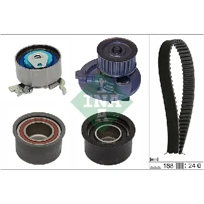 Pumpa za vodu + komplet zupčastog kaiša INA 530 0444 30 IC-F82498