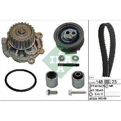 Pumpa za vodu + komplet zupčastog kaiša INA 530 0445 32 IC-D894E0