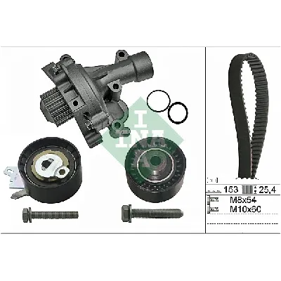 Pumpa za vodu + komplet zupčastog kaiša INA 530 0471 30 IC-D9E2C5