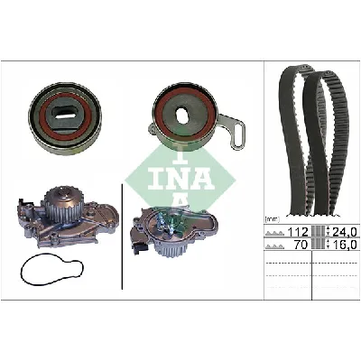 Pumpa za vodu + komplet zupčastog kaiša INA 530 0514 30 IC-E309CC