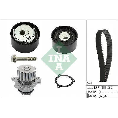 Pumpa za vodu + komplet zupčastog kaiša INA 530 0536 30 IC-G078ER