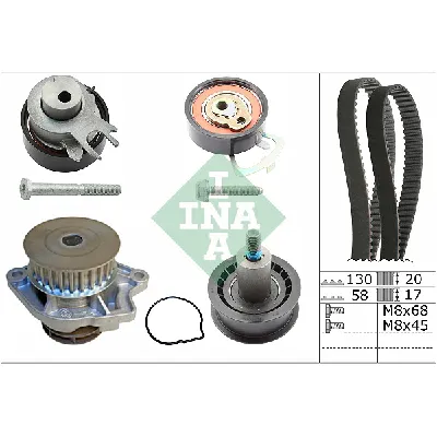 Pumpa za vodu + komplet zupčastog kaiša INA 530 0538 30 IC-D2FCE1