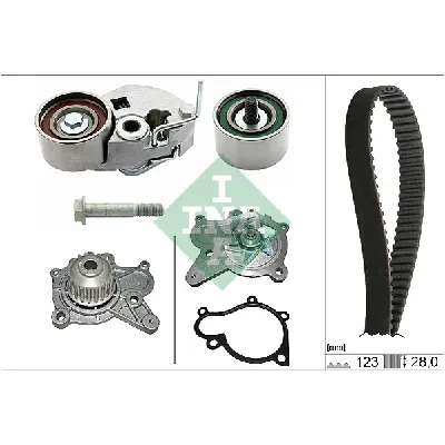 Pumpa za vodu + komplet zupčastog kaiša INA 530 0542 30 IC-D8507E