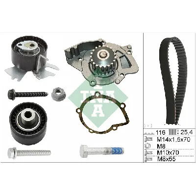 Pumpa za vodu + komplet zupčastog kaiša INA 530 0558 31 IC-D8507D