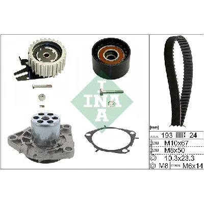 Pumpa za vodu + komplet zupčastog kaiša INA 530 0561 30 IC-D4BE8A