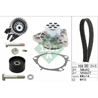 Pumpa za vodu + komplet zupčastog kaiša INA 530 0562 30 IC-D27B59