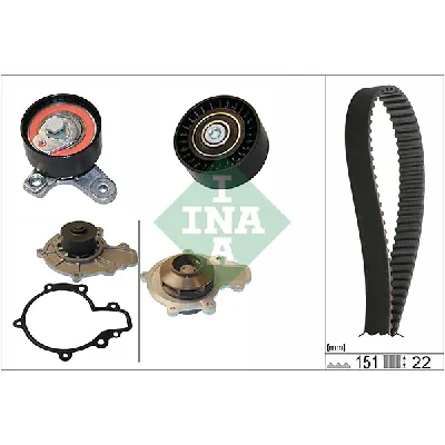 Pumpa za vodu + komplet zupčastog kaiša INA 530 0572 30 IC-E1CDEA