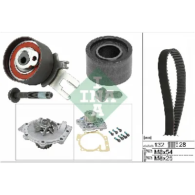Pumpa za vodu + komplet zupčastog kaiša INA 530 0582 30 IC-D2FCE7