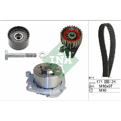 Pumpa za vodu + komplet zupčastog kaiša INA 530 0606 30 IC-E7460A