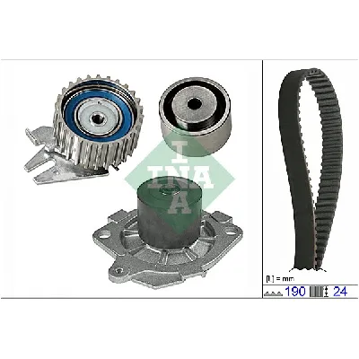 Pumpa za vodu + komplet zupčastog kaiša INA 530 0620 30 IC-D3365B