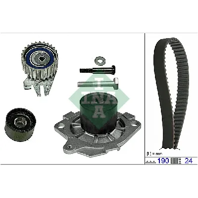 Pumpa za vodu + komplet zupčastog kaiša INA 530 0622 30 IC-D28D1E