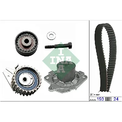 Pumpa za vodu + komplet zupčastog kaiša INA 530 0623 30 IC-D28D20