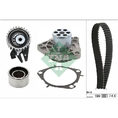 Pumpa za vodu + komplet zupčastog kaiša INA 530 0625 30 IC-DD1D4B