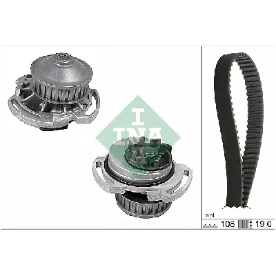 Pumpa za vodu + komplet zupčastog kaiša INA 530 0717 30 IC-F62BEF