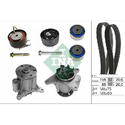 Pumpa za vodu + komplet zupčastog kaiša INA 530 0764 31 IC-G102GI