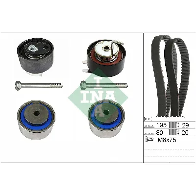 Pumpa za vodu + komplet zupčastog kaiša INA 530 0766 10 IC-G0Y5W9