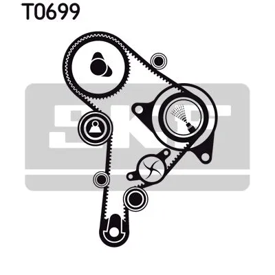 Pumpa za vodu + komplet zupčastog kaiša SKF VKMC 01251 IC-C48800