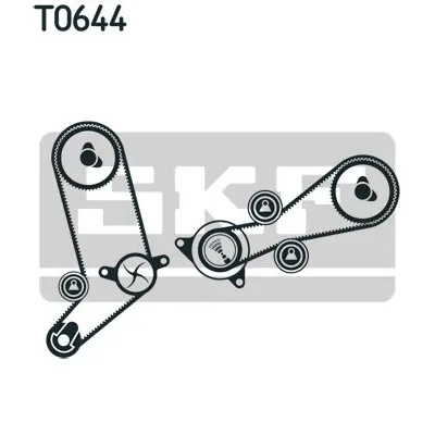 Pumpa za vodu + komplet zupčastog kaiša SKF VKMC 01258-2 IC-C48804