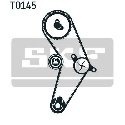Pumpa za vodu + komplet zupčastog kaiša SKF VKMC 02204-2 IC-C48817