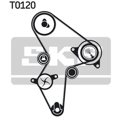 Pumpa za vodu + komplet zupčastog kaiša SKF VKMC 03121 IC-A7AC59