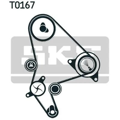 Pumpa za vodu + komplet zupčastog kaiša SKF VKMC 03246 IC-C4881E