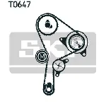 Pumpa za vodu + komplet zupčastog kaiša SKF VKMC 06129 IC-CF1CAF